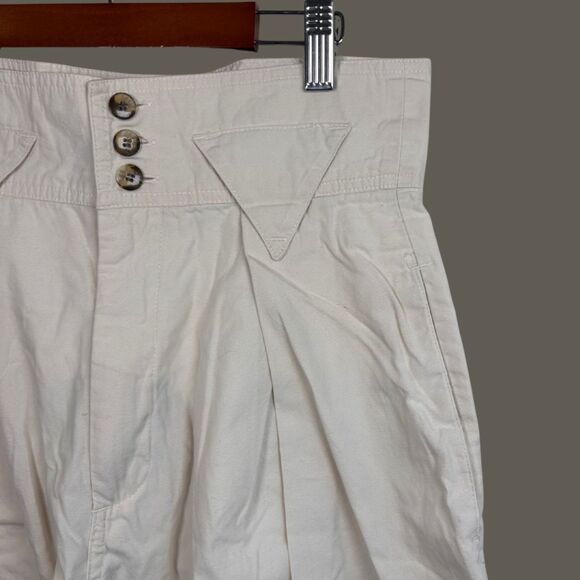 Vintage 80s Outback Red High Waist Pleated Khaki Slim Ankle Pants - Picture 2 of 8